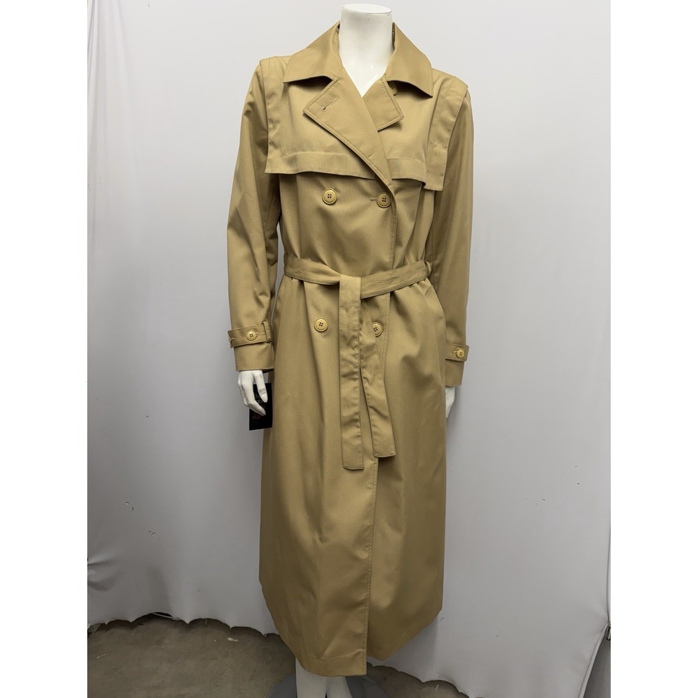 Vintage Bonnie Cashin Russ Taylor All Weather Coat Belt Khaki NOS NWT Size 10 8